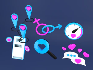 dating icons 3D Model