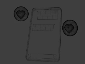 dating icons 3D Model