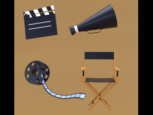 icons cinema 3D 模型