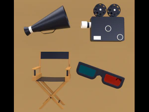 icons cinema 3D Model