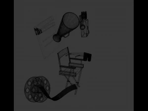 icons cinema 3D Model
