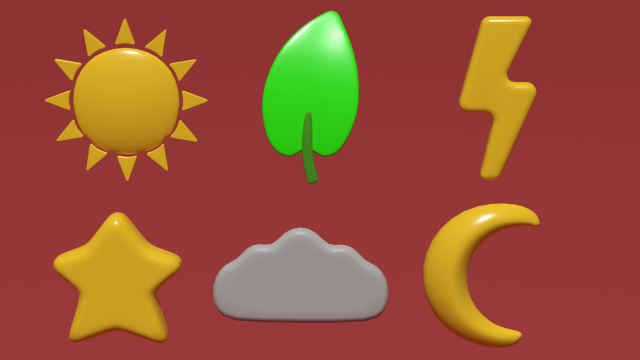icons 3D-Modell .c4d .max .obj .3ds .fbx .stl .blend 