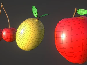 Icons fruit 3D Model