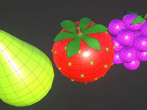 Icons fruit 3D Model