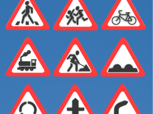 Road signs 3D Model
