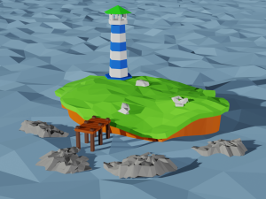 lighthouse 3D 모델