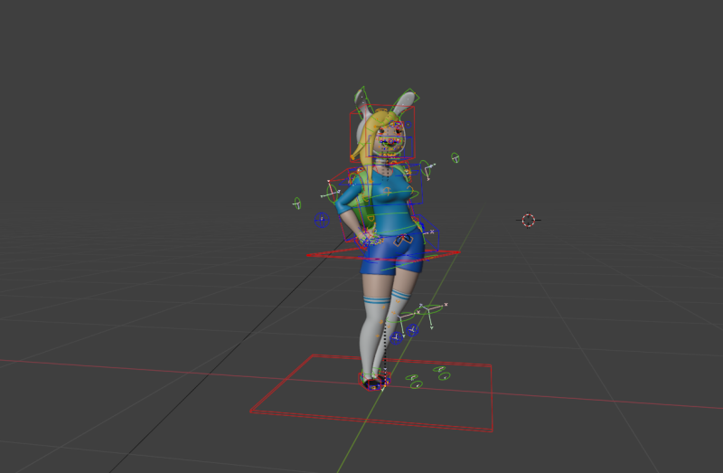 GIRL ANIME 3D Model .c4d .max .obj .3ds .fbx .stl .blend