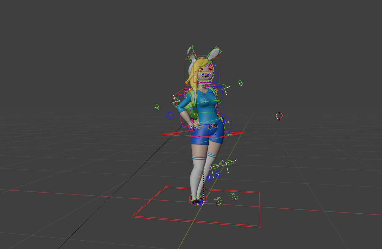 GIRL ANIME 3D Model .c4d .max .obj .3ds .fbx .stl .blend 