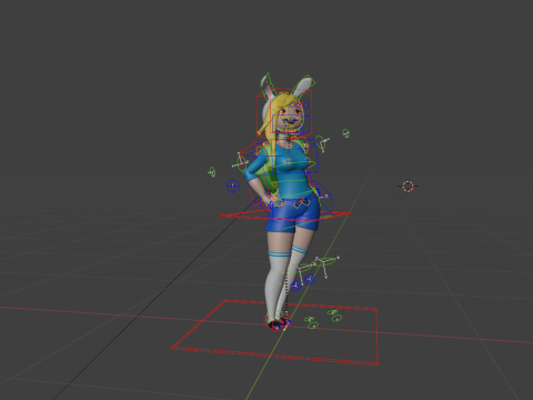 GIRL ANIME 3D Модель