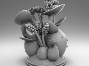 decorate plant 3d print model Model Cetak 3D