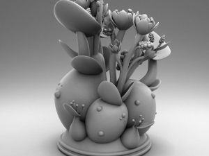 decorate plant 3d print model Model Cetak 3D