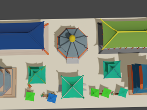 japanese buildings low-poly Modelo 3D