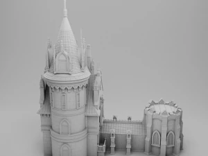 gotisch huis 3D-printmodel 3D printmodel