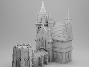 gothic house 3d print model 3D-Druckmodell