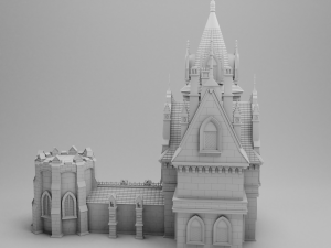 gothic house 3d print model 3D-Druckmodell