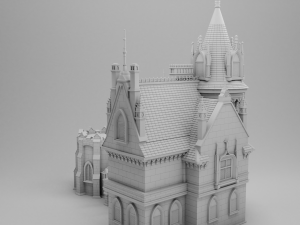 gothic house 3d print model 3D-Druckmodell