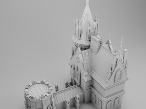 gothic house 3d print model 3D-Druckmodell