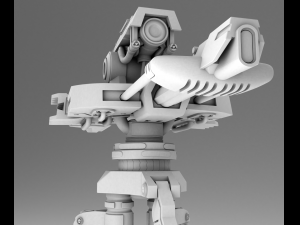 stationary laser turret 3d print model 3D Baskı Modeli