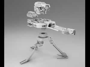 stationary laser turret 3d print model 3D Baskı Modeli
