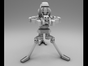 stationary laser turret 3d print model 3D Baskı Modeli