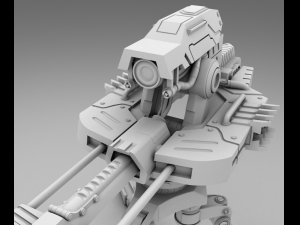 stationary laser turret 3d print model 3D Baskı Modeli