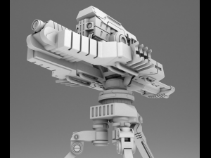 stationary laser turret 3d print model 3D Baskı Modeli