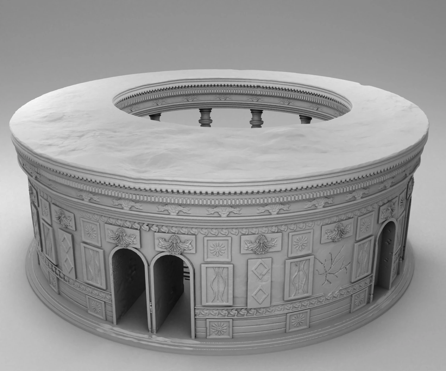 roman pool 3d print model 3D Print Model .c4d .max .obj .3ds .fbx .stl .blend 