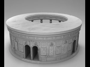 Romeins zwembad 3D-printmodel 3D printmodel