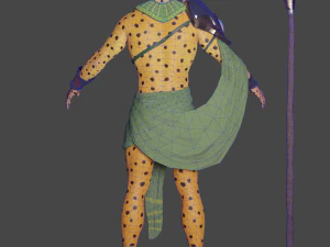 jaguar warrior low-poly 3D Model