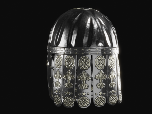 4 medieval helmet low-poly 3D Model