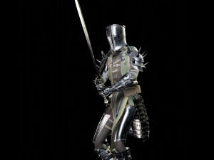 crusader knight 3D 模型
