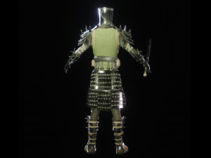 crusader knight 3D Model