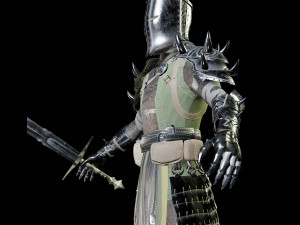 crusader knight 3D Model