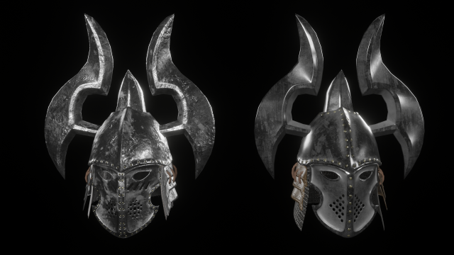 knight helmet low-poly 3D Модель .c4d .max .obj .3ds .fbx .stl .blend 
