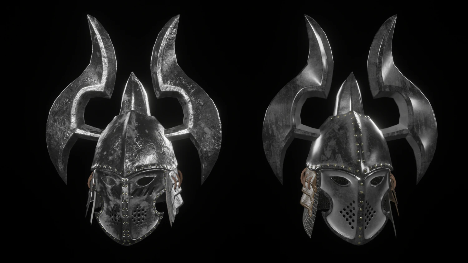 knight helmet low-poly 3D Model .c4d .max .obj .3ds .fbx .stl .blend
