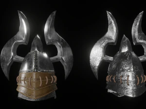 knight helmet low-poly 3D Model