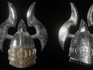 knight helmet low-poly 3D Модель