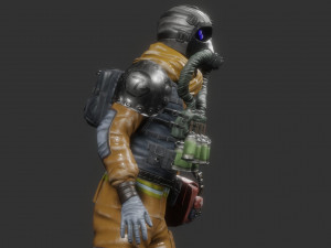 post apocalypse medic low-poly Modelo 3D