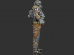 post apocalypse medic low-poly Modelo 3D