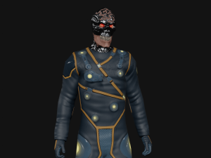 sci-fi man mutant low-poly 3D Model