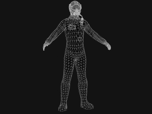 sci-fi man mutant low-poly 3D Model