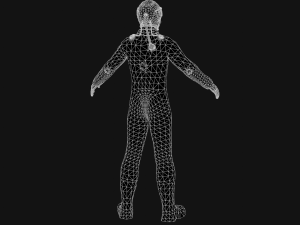 sci-fi man mutant low-poly 3D Model