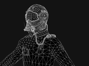 sci-fi man mutant low-poly 3D Model