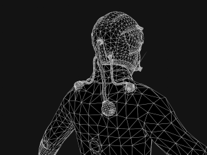 sci-fi man mutant low-poly 3D Model