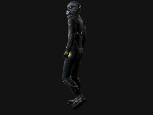 sci-fi man mutant low-poly 3D Model