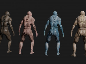 monster alien low-poly game-ready 3D Model