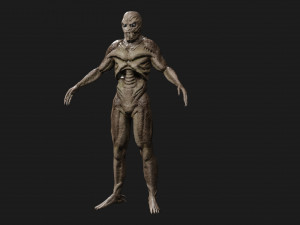 monster alien low-poly game-ready 3D Model