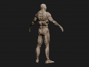 monster alien low-poly game-ready 3D Model