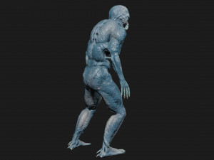 monster alien low-poly game-ready 3D Model