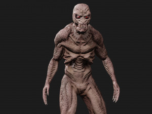 monster alien low-poly game-ready 3D Model